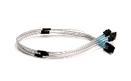 Supermicro IPASS vers 4 SATA Câble croisé - 50cm - Sans plomb - 0,5 m - Argent
