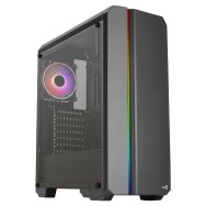 Tour midi AeroCool Genesis V2 RGB, panneau en verre, ATX