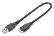 Câble DIGITUS USB 3.0 Type-A vers Micro-B 0,25 m