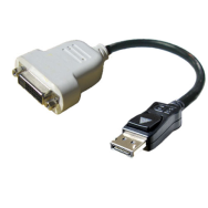 Dell DisplayPort DVI Adapter - DisplayPort - DVI - Male - Male - Black