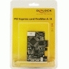 Carte PCIe Delock > 2 x FireWire B externe + 1 x FireWire A externe