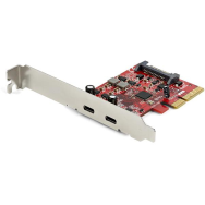 Adaptateur de carte PCIe USB C StarTech à 2 ports 10 Gbit/s