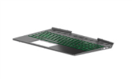 Clavier HP L57593-041 avec boîtier supérieur DE noir rétroéclairé