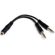 StarTech Répartiteur de casque avec câble audio en Y jack 3,5 mm