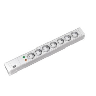 Bachmann 333.004 - 7 Prises AC - Blanc - 2 m