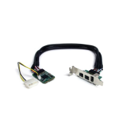 Adaptateur FireWire Mini PCIe 3 ports 2b 1a 1394