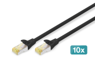 Câble DIGITUS CAT6A S-FTP 3 m, paquet de 10