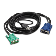 APC AP5821 - 1,8 m - Noir - USB-A - HD-15 - Mâle/Mâle - 70 g