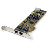 Carte réseau Gigabit PCIe double port StarTech PoE ST2000PEXPSE
