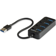 Hub USB 3.0 4 ports 4x USB Type-A marche/arrêt