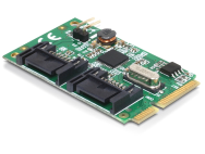 Module MiniPCIe Delock - E/S PCIe pleine taille - > 2 x SATA 600 (95233)