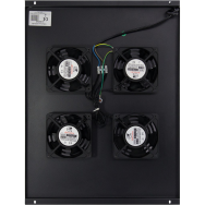 Inter-Tech SWSN-800 - Panneau de ventilation - Noir - 4 ventilateurs