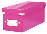 Esselte Leitz Click & Store CD/Media Storage Box - 160 discs - Pink - Cardboard - Hardboard - Glossy - 143 mm - 352 mm