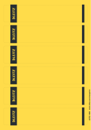 Esselte Leitz 16862015 - Yellow - Rectangle - Ring binder - Paper - 80 g/m² - 39 mm