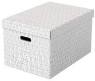 Esselte Leitz 628286 - Storage box - White - Rectangular - Cardboard - Pattern - Indoor