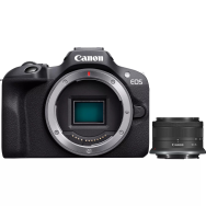 Kit Canon EOS R100 + RF-S 18-45 mm F4.5-6.3 IS STM - 24,1 MP - 6000 x 4000 pixels - CMOS - 4K Ultra HD - 309 g - Noir