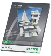 Esselte Leitz 16918 - Transparent - EVA (Ethylene Vinyl Acetate) - Polyethylene terephthalate (PET) - Glossy - A4 - 0.08 mm - 234 mm