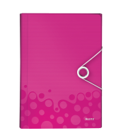 Esselte Leitz WOW - Conventional file folder - A4 - Polypropylene (PP) - Metallic - Pink - 200 sheets - 254 mm