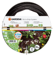 Tuyau d'arrosage Gardena 1362-20 noir 15 m hors sol