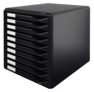 Esselte Leitz Form Set - Black - A4,A5,A6 - Portrait - 10 drawer(s) - Envelope - Folder - Letter - Note - 4.3 kg