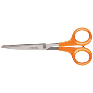 Fiskars 9859 - Adulte - Coupe droite - Simple - Orange - Acier - Métal - Ciseaux d'artisanat - Ciseaux de bureau - Universel