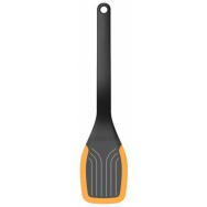 Fiskars 1027300 - Spatule de cuisine - Noir - Orange - Plastique - Silicone - Plastique - Noir - Anneau de suspension