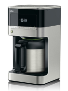 Braun KF 7125 Cafetière 1,25 L 1000 W Noir/Inox