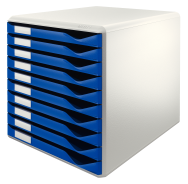 Esselte Leitz Form Set - Polystyrene - Blue - Grey - A4 - Landscape - 10 drawer(s) - 285 mm