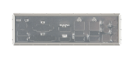 Bouclier d'E/S SuperMicro STD pour X10SLQ-L avec joint EMI