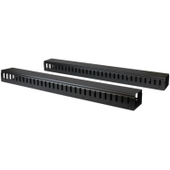Lot de 2 organisateurs de câbles verticaux StarTech 0U 1,8 m