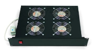 Unité de ventilation horizontale TRITON 19" - 4 ventilateurs - Noir