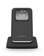Emporia V228 - Flip - Single SIM - 7.11 cm (2.8") - Bluetooth - 1300 mAh - Black