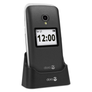 Doro 2424 - Clapet - 6,1 cm (2,4") - 3 MP - Bluetooth - 800 mAh - Gris, Argent