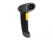Scanner de codes-barres USB 1D Delock avec câble de connexion et support - Laser - noir