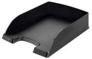 Esselte Leitz Plus Letter Tray - Standard - Polystyrene - Black - 255 mm - 357 mm - 70 mm - 280 g