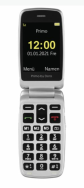 Doro Primo 408 - Clapet - SIM unique - 7,11 cm (2,8") - 0,3 MP - 1000 mAh - Graphite - Gris - Argent