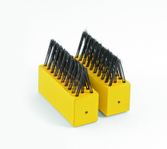 WOLF-Garten FB-ME Outil de jardin en bois et acier, noir/jaune, 90 mm