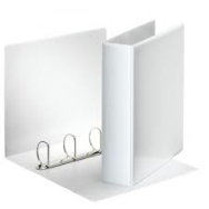 Esselte Leitz Presentation Ring Binder Polypropylene 4 D-Ring - A4 - White - 281 x 320 x 76 mm