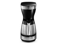 De Longhi Dedica Style ICM 16710 - Combi coffee maker - 1.25 L - 1000 W - Black - Silver