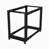 Rack StarTech 15U à cadre ouvert, 4 montants, profondeur réglable