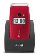 Doro Primo 413 - Clapet - SIM unique - 6,1 cm (2,4") - 2 MP - 1050 mAh - Rouge
