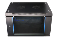 Extralink EX.7225 - Rack mural - 6U - 60 kg - Serrure à clé - Rails de rack - Noir