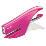 Esselte Leitz WOW 5531 - 15 sheets - Pink - White - Metal - Plastic - 4.95 cm - Rear