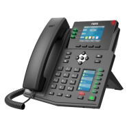 Fanvil X4U - Téléphone IP - Noir - Combiné filaire - 12 lignes - Écran LCD - 7,11 cm (2,8")
