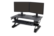 Ergotron WorkFit-TL - Forme rectangulaire - Acier inoxydable - Gaming - Bureau à domicile - Bureau - Noir - 18 kg