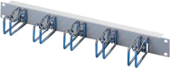 Panneau avant Rittal 19" Marshalling, 1 HU, 5 supports de câbles 43 x 105 mm