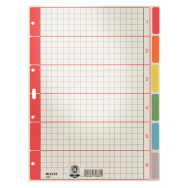 Esselte Leitz 43500085 - Numeric tab index - Cardboard - Multicolour - Portrait - A4 - 230 g/m²