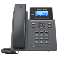 Grandstream GRP2602G - Téléphone IP - Noir - Combiné filaire - 2 lignes - Écran LCD - 6,12 cm (2,41")