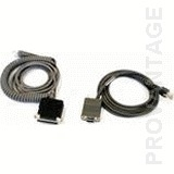 Datalogic CAB-408 RS-232 Pwr Coil 9-Pin Fem - DB-9 - Female - Female