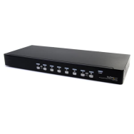 StarTech - Commutateur KVM USB VGA à montage en rack à 8 ports avec audio